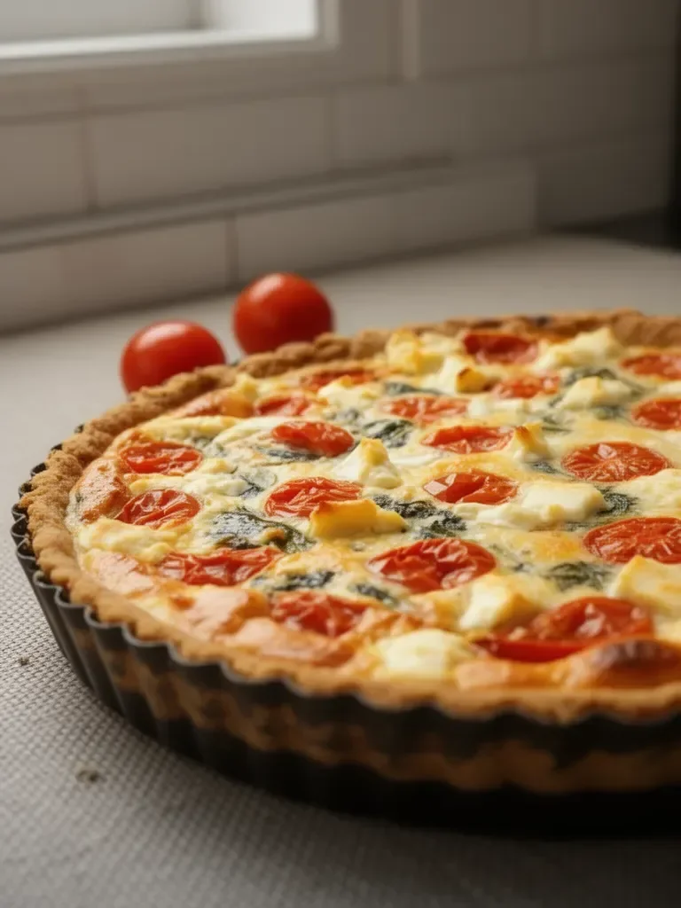 Tarte à la tomate et à la feta