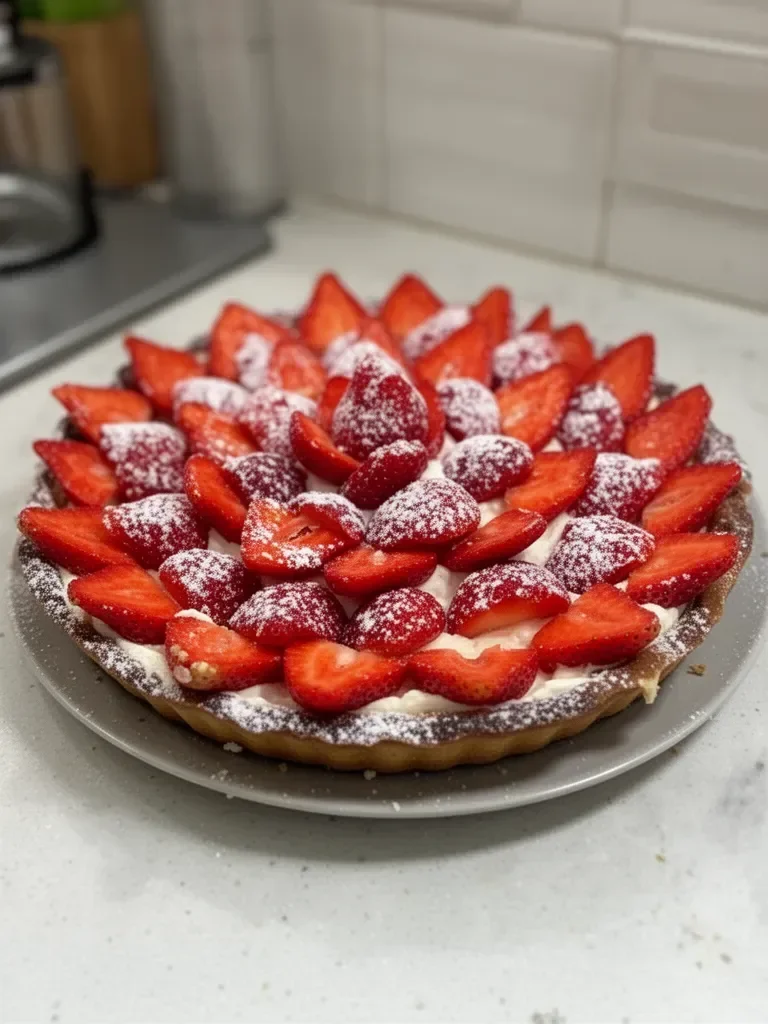 Tarte aux fraises à la crème de mascarpone