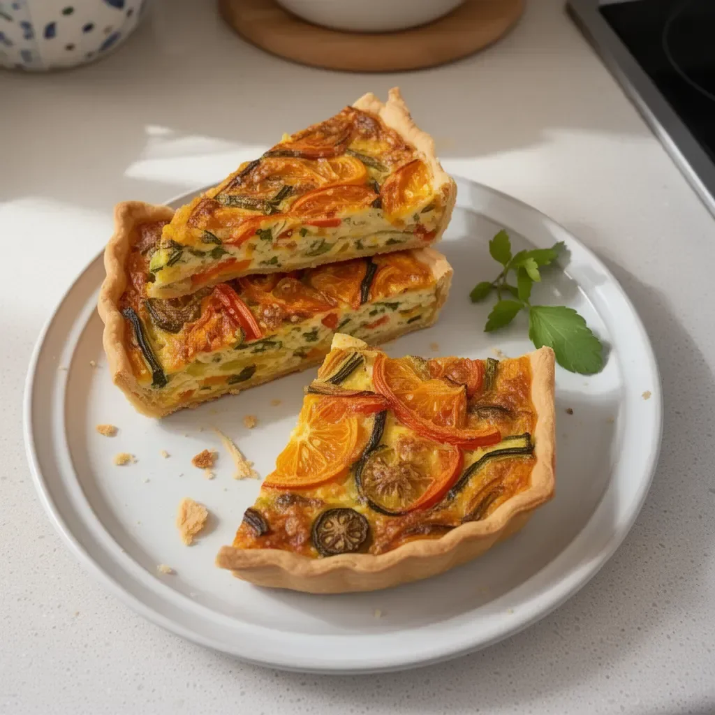 Tarte aux légumes du soleil Bridelight, une délicieuse tarte végétale