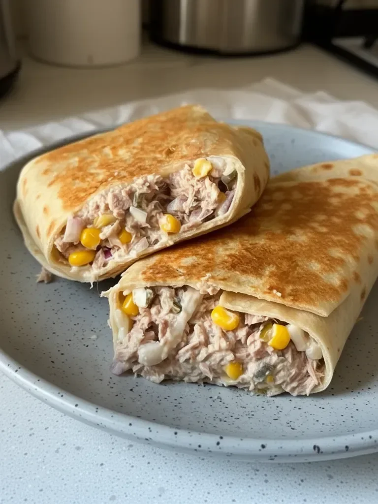 Wrap de thon fondu délicieux et sain