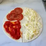 Wrap de tortilla pizza facile